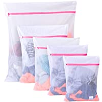 Los mejores  - BoxLegend Bolsa de lavandería de Malla- Paquete de 5 Bolsas de Lavado con Cremallera para Lavadora- 5 tamaños Bolsas de…